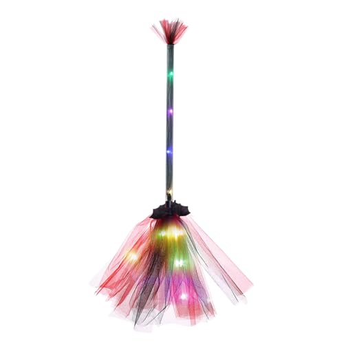 Witch Broom Griff, Halloween -Kostüm -Requisite für Kinder, interaktiver Lichtgriff mit robustem, leichtem Design und einfachem Grip, für Rollenspiele Cosplay Party Indoor Outdoor Yard Garten Terrasse Witch Broom Griff, Halloween -Kostüm -Requisite für Kinder, interaktiver Lichtgriff mit robustem, leichtem Design und einfachem Grip, für Rollenspiele Cosplay Party Indoor Outdoor Yard Garten Terrasse von shjxi