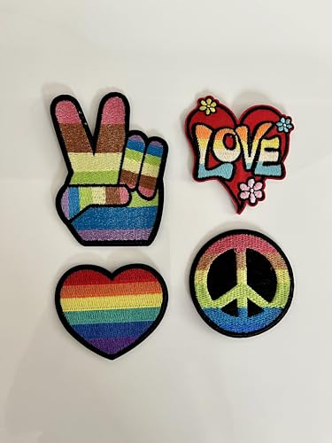 Gestickte Hippie Applikationen Aufbügler Aufnäher Flower Power Love & Peace 60er 70er Jahre Gestickte Hippie Applikationen Aufbügler Aufnäher Flower Power Love & Peace 60er 70er Jahre von shoperama