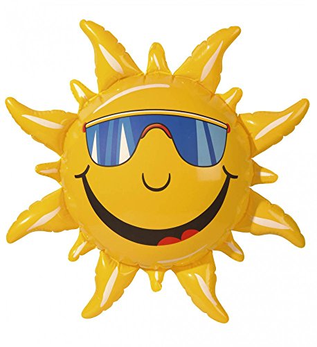 shoperama Aufblasbare Sonne Party-Deko 60 cm Hawaii Beach-Party Garten-Party Sommer-Deko shoperama Aufblasbare Sonne Party-Deko 60 cm Hawaii Beach-Party Garten-Party Sommer-Deko von shoperama