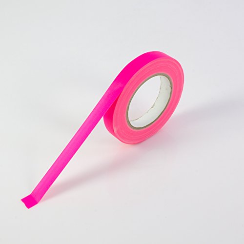 Gaffa Tape neonpink uv-aktiv, 19mm x 25m, wasserabweisend - Gewebeklebeband / Gaffer Klebeband - showking von showking