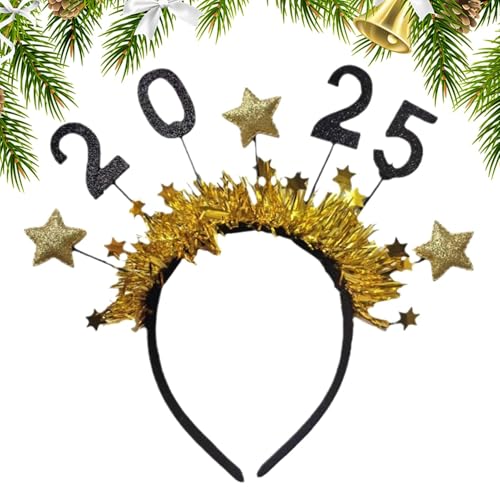 shpuuyy 2025 Haarreifen | 2025 Happy New Year Stirnband | Silvester Haarschmuck für Weihnachten 2025 Silvester Party Supplies shpuuyy 2025 Haarreifen | 2025 Happy New Year Stirnband | Silvester Haarschmuck für Weihnachten 2025 Silvester Party Supplies von shpuuyy