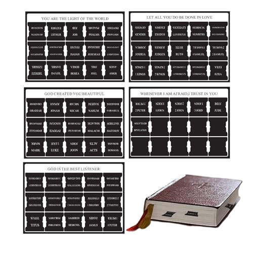 shpuuyy Bibel-Tabs, 5 Blatt, Bibel-Trennblätter für Frauen, Notizbuch-Aufkleber, Tagebuchzubehör für Anfänger, Studium, Erwachsene, persönliche Hingabe, Kinder, Schule, Büro, Geburtstag shpuuyy Bibel-Tabs, 5 Blatt, Bibel-Trennblätter für Frauen, Notizbuch-Aufkleber, Tagebuchzubehör für Anfänger, Studium, Erwachsene, persönliche Hingabe, Kinder, Schule, Büro, Geburtstag von shpuuyy