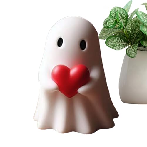 shuhauk Geisterstatue, Geisterstatue aus Kunstharz, Halloween-Heimdekoration, Tischdekoration für Fensterbank, Schreibtisch, TV-Schrank, Kaminsims, Bücherregal-Dekoration von shuhauk