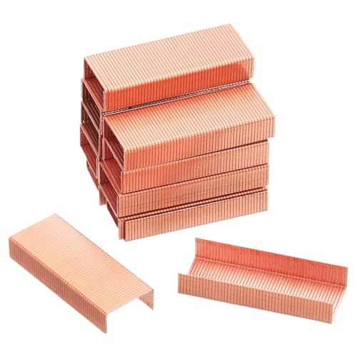24/6 Heftklammern, 2000 Stück, 50/Streifen, Roségold, Standardgröße, Staufrei, Scharfe Meißelspitze, Hefter-Nachfüllung For Desktop-Hefterzubehör 24/6 Heftklammern, 2000 Stück, 50/Streifen, Roségold, Standardgröße, Staufrei, Scharfe Meißelspitze, Hefter-Nachfüllung For Desktop-Hefterzubehör von shundeed