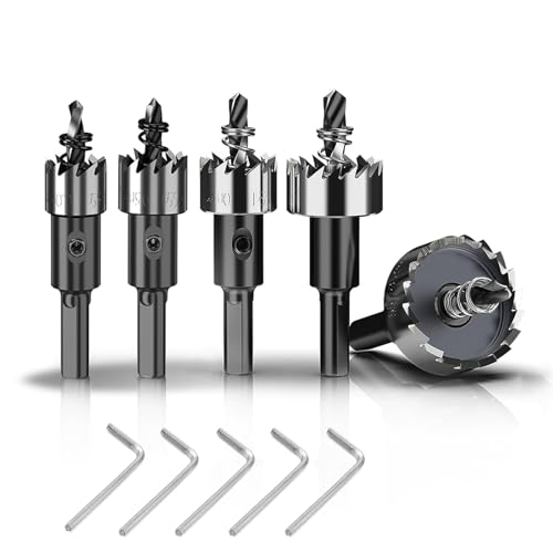 5 Stück LochsäGe,Edelstahl Metall LochsäGen,Hoher Geschwindigkeit Edelstahl Bohrer,Durchmesser 16mm | 18.5 mm | 20 mm | 25 mm | 30 mm,für PräZise LöCher in Weichholz,Holz,Pvc-Platte und Kunststoff 5 Stück LochsäGe,Edelstahl Metall LochsäGen,Hoher Geschwindigkeit Edelstahl Bohrer,Durchmesser 16mm | 18.5 mm | 20 mm | 25 mm | 30 mm,für PräZise LöCher in Weichholz,Holz,Pvc-Platte und Kunststoff von shuny