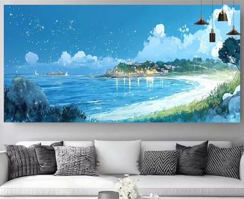 Diamond Painting Liebe Meer Diamant Painting Kinder Cartoon Kristall Stickerei Kit, 5D Crystal Art Volldiamant Strass Eckige Steine Bastelset, Diy Daiments Mosaik Art Perlenstickerei 80x240cm M-Y24 Diamond Painting Liebe Meer Diamant Painting Kinder Cartoon Kristall Stickerei Kit, 5D Crystal Art Volldiamant Strass Eckige Steine Bastelset, Diy Daiments Mosaik Art Perlenstickerei 80x240cm M-Y24 von shuoguoo