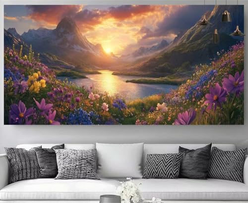 Diamond Painting Sonnenuntergang Diamant Painting Kinder Berge Kristall Stickerei Kit, 5D Crystal Art Volldiamant Strass Eckige Steine Bastelset, Diy Daiments Mosaik Art für Dekor 60x120cm M-Y778 Diamond Painting Sonnenuntergang Diamant Painting Kinder Berge Kristall Stickerei Kit, 5D Crystal Art Volldiamant Strass Eckige Steine Bastelset, Diy Daiments Mosaik Art für Dekor 60x120cm M-Y778 von shuoguoo