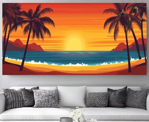 Diamond Painting Sonnenuntergang Diamant Painting Kinder Strand Kristall Stickerei Kit, 5D Crystal Art Volldiamant Strass Eckige Steine Bastelset, Diy Daiments Mosaik Art für Dekor 40x80cm M-Y772 Diamond Painting Sonnenuntergang Diamant Painting Kinder Strand Kristall Stickerei Kit, 5D Crystal Art Volldiamant Strass Eckige Steine Bastelset, Diy Daiments Mosaik Art für Dekor 40x80cm M-Y772 von shuoguoo
