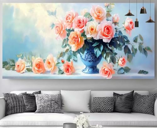 Nordisch Diamond Painting Blumen Diamond Painting Erwachsene Bastelset, 5D Crystal Art Kreuzstich Strass Stickereipuzzl, Diy Kinder Daiments Malerei Volldiamant Leinwand für Geschenke 100x200cm M-Y35 Nordisch Diamond Painting Blumen Diamond Painting Erwachsene Bastelset, 5D Crystal Art Kreuzstich Strass Stickereipuzzl, Diy Kinder Daiments Malerei Volldiamant Leinwand für Geschenke 100x200cm M-Y35 von shuoguoo