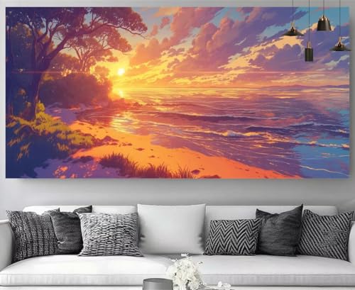 Sonnenuntergang Diamond Painting Strand Diamond Painting Erwachsene Bastelset, 5D Crystal Art Kreuzstich Strass Stickereipuzzl, Diy Kinder Daiments Malerei Volldiamant Leinwand Gift 50x150cm M-Y773 Sonnenuntergang Diamond Painting Strand Diamond Painting Erwachsene Bastelset, 5D Crystal Art Kreuzstich Strass Stickereipuzzl, Diy Kinder Daiments Malerei Volldiamant Leinwand Gift 50x150cm M-Y773 von shuoguoo