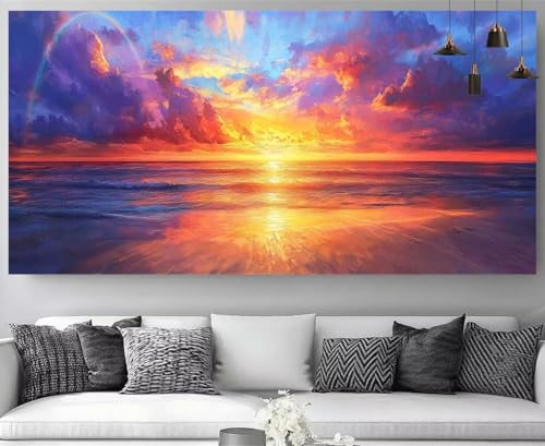 Sonnenuntergang Diamond Painting Strand Diamond Painting Erwachsene Bastelset, 5D Crystal Art Kreuzstich Strass Stickereipuzzl, Diy Kinder Daiments Malerei Volldiamant Leinwand Gift 50x150cm M-Y775 Sonnenuntergang Diamond Painting Strand Diamond Painting Erwachsene Bastelset, 5D Crystal Art Kreuzstich Strass Stickereipuzzl, Diy Kinder Daiments Malerei Volldiamant Leinwand Gift 50x150cm M-Y775 von shuoguoo