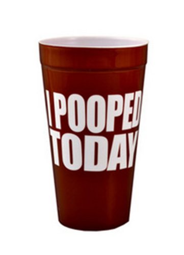 I POOPED TODAY PLASTIC CUP by Kalan von si