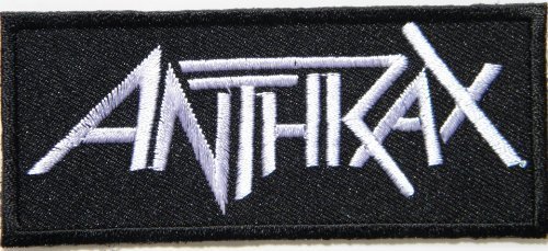 Anthrax Heavy Metal Rock Punk Music Band Logo Patch Sew Iron on Embroidered Polo T-Shirt Weste Cloth,Size 3,75 Zoll x 1,5 Zoll von siamvirgin