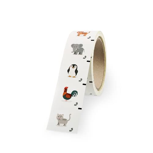 Tier Aufkleber Set für Kinder 15 Motive 500 Stück auf Rolle Sticker Belohnungssticker Motivationsaufkleber Für Jungen und Mädchen Kindergeschenk Motivaufkleber Stickeralbum signodoo Tier Aufkleber Set für Kinder 15 Motive 500 Stück auf Rolle Sticker Belohnungssticker Motivationsaufkleber Für Jungen und Mädchen Kindergeschenk Motivaufkleber Stickeralbum signodoo von signodoo