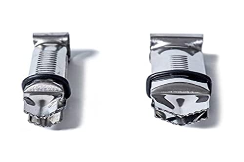 Silikomart | Set 2 Pinzetten Wonder Crimper für Tortendekorationen, Unregelmäßiges Close V-Design, Edelstahl, Maße 17 mm - 12 mm, Made in Italy von silikomart