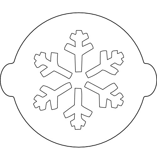 Silikomart Schneeflocke, Schablone zur Dekoration von Kuchen, Weiß von silikomart