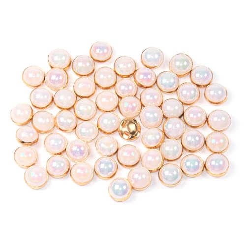 Perlen-Strasssteine zum Aufnähen, 10 mm, Krallenperlenverzierung, halbrunde Perlen zum Basteln, für Schmuck, Handwerk, Kleidung, Taschen, Schuhe, 200 Stück von silllule