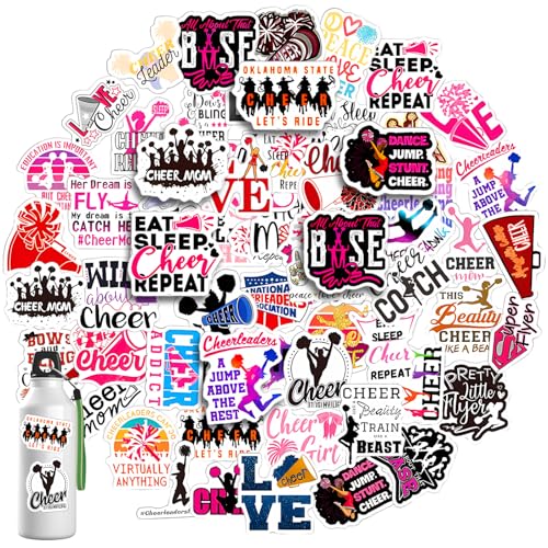 simarro 60 Stück Graffiti Cheerleading Stickers Set, Wasserfeste Cheerleader Aufkleber Sticker Aesthetic Aufkleber Laptop Telefon Gitarre Computer Vinyl Sport Stickers für Kinder Teenager Erwachsene simarro 60 Stück Graffiti Cheerleading Stickers Set, Wasserfeste Cheerleader Aufkleber Sticker Aesthetic Aufkleber Laptop Telefon Gitarre Computer Vinyl Sport Stickers für Kinder Teenager Erwachsene von simarro