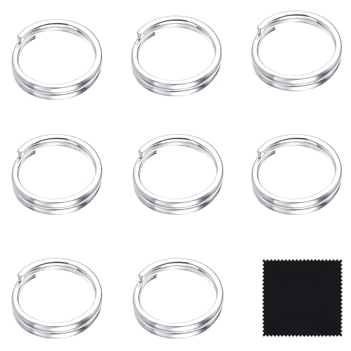simarro 8 Stück Biegeringe Silber, 925 Binderinge mit Doppelschlaufen 6mm Silber Sprungringe Kleine Metallringe Verbindungsstücke für Schmuckherstellung Ketten Halskette Sprung Ring simarro 8 Stück Biegeringe Silber, 925 Binderinge mit Doppelschlaufen 6mm Silber Sprungringe Kleine Metallringe Verbindungsstücke für Schmuckherstellung Ketten Halskette Sprung Ring von simarro