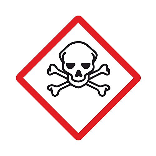 GHS Etiketten/Aufkleber aus Folie - Giftig/Sehr Giftig - 50 x 50 mm - 1.000 Stück GHS Etiketten/Aufkleber aus Folie - Giftig/Sehr Giftig - 50 x 50 mm - 1.000 Stück von Etikettenshop Thon