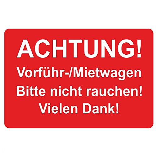 KFZ Serviceaufkleber / Inspektionsaufkleber 60 x 40 mm - 250 Stück - verschiedene Varianten (Vorführ-/Mietwagen) von simhoa