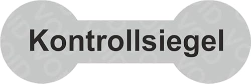 VOID Sicherheitsetiketten "Kontrollsiegel" auf Rolle - 60 x 20 mm (Schwarz - 100 Stück) von simhoa
