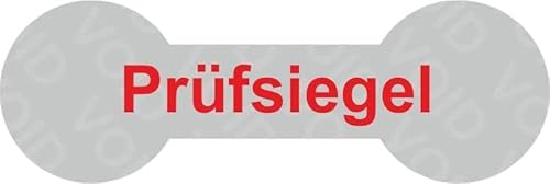 VOID Sicherheitsetiketten "Prüfsiegel" auf Rolle - 60 x 20 mm (Rot - 100 Stück) von simhoa