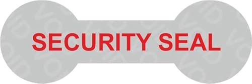VOID Sicherheitsetiketten "SECURITY SEAL" auf Rolle - 60 x 20 mm (Rot - 100 Stück) von simhoa