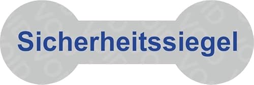 VOID Sicherheitsetiketten "Sicherheitssiegel" auf Rolle - 60 x 20 mm (Blau - 1000 Stück) von Etikettenshop Thon