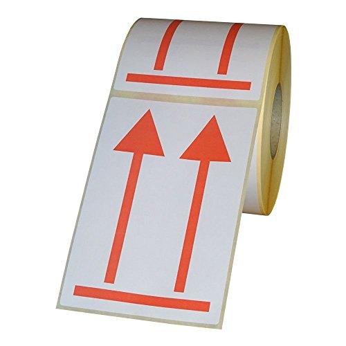 Versandetiketten "Doppelpfeil - hier oben" auf Rolle - 100 x 150 mm - 500 Stück - rot/weiß Versandetiketten "Doppelpfeil - hier oben" auf Rolle - 100 x 150 mm - 500 Stück - rot/weiß von simhoa