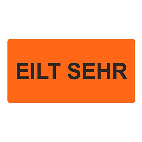 Warnetiketten/Versandaufkleber "EILT SEHR"" auf Rolle - 100 x 50 mm - 500 Stück Warnetiketten/Versandaufkleber "EILT SEHR"" auf Rolle - 100 x 50 mm - 500 Stück von simhoa