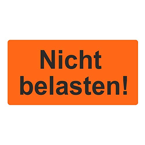 Warnetiketten/Versandaufkleber "Nicht belasten!" auf Rolle - 30 x 62 mm - 1.000 Stück Warnetiketten/Versandaufkleber "Nicht belasten!" auf Rolle - 30 x 62 mm - 1.000 Stück von Etikettenshop Thon
