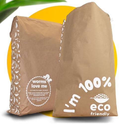 Simplelifeco Extragroße, umweltfreundliche Versandtaschen aus Papier | 100% biologisch abbaubares und recycelbares Porto und Verpackung für Kleinunternehmer (10 Stück) von simplelifeco UK