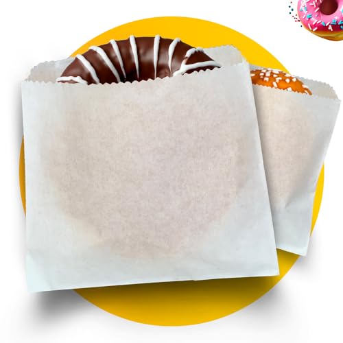 Simplelifeco 100 Fettdichte Papiertüten (25 x 25cm) | Weiße Fettbeständige Papiertüten für Lebensmittel | B Corp von simplelifeco UK