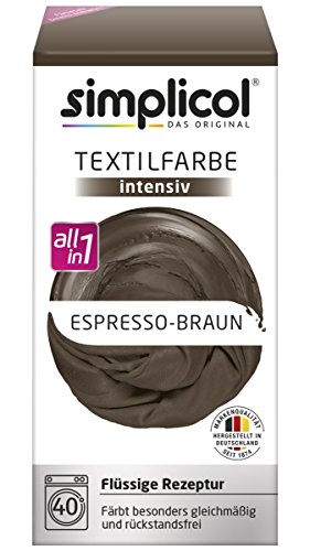 Simplicol 1816 Textilfarbe intensiv All-in-1 | Espresso-Braun von simplicol