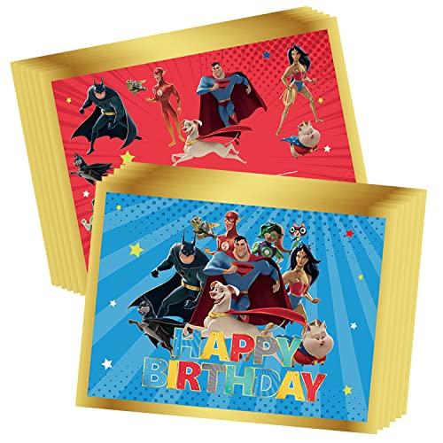 Einladungskarte Zum Kindergeburtstag 12 StüCk Superhelden Einladungskarte League Of Super Pets Einladungskarte FüR Themenpartys Cartooneinladungskarte Anime Film Einladungskarte von simyron