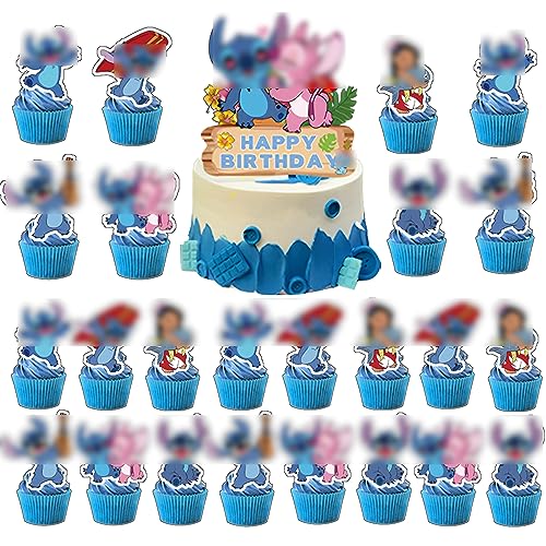 Geburtstag Cupcake Topper Kuchen cake topper Mini Figuren Decoration Cupcake Tortenaufsatz für Geburtstagsfeier Cupcake-Dekoration Für Geburtstag Party Kinder von simyron