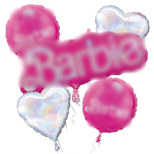 Prinzessin Luftballons Geburtstag Dekoration, 5Pcs Prinzessin Folienballons Geburtstagsdeko Ballon Party Set, Prinzessin Party Supplies für Kinder Jungen Mädchen Party Deko Ballons von simyron
