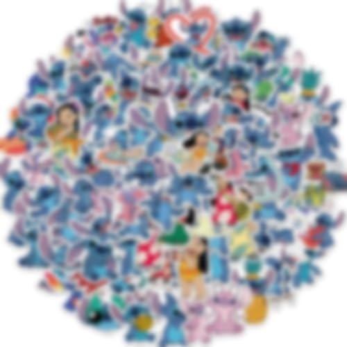Sti Scrapbooking Sticker Set 100 Stück Süße Aufkleber Sticker Aufkleber Anime-Vinyl-Aufkleber für Laptop Koffer Helm Motorrad Skateboard Auto Fahrrad Snowboard Kids Teens Geschenk von simyron