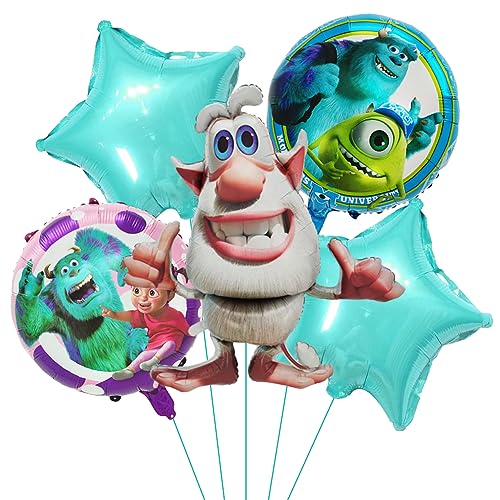 simyron 5 Stück Aluminiumfolie Luftballons Geburtstagsdeko Jungen Folienballon Deko Mädchen Ballon aus Aluminiumfolie Stars Foil Luftballons Kindergeburtstag Deko Folienballon von simyron