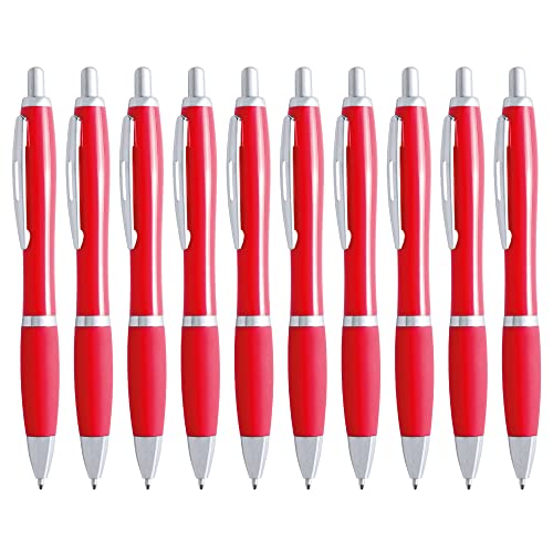 10 Stck Kugelschreiber in trendigen Farben (rot) von sin4sey