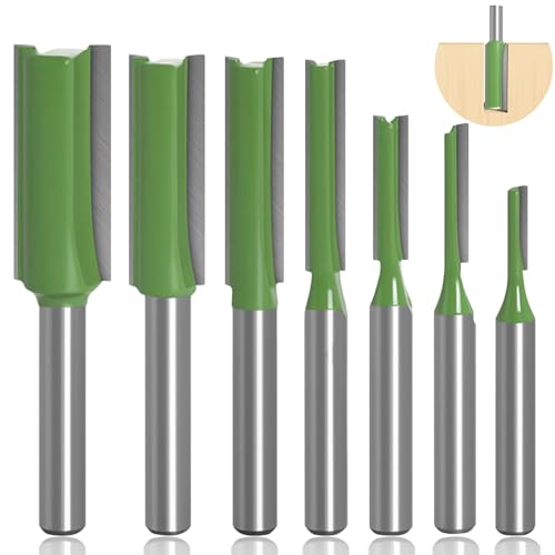 7 Stück Fräser für Oberfräse, Nutfräser 6mm Schaft, Bündigfräser Kopierfräser Fräser, Mehrere Größen Fräser Set, Extra Langer Bündigfräser für Holz Fräser, Schneiden Nutfräsen 7 Stück Fräser für Oberfräse, Nutfräser 6mm Schaft, Bündigfräser Kopierfräser Fräser, Mehrere Größen Fräser Set, Extra Langer Bündigfräser für Holz Fräser, Schneiden Nutfräsen von sinzau
