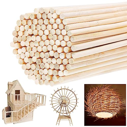 Holzstäbchen Rund, 150 Stück 300 mm X 4mm Rundhölzer, Basteln Holzstäbchen, Holzstäbchen zum Basteln Bastelstäbe, Dübel Bastel Holz für Kunstprojekte, Deko DIY-Crafts, Architekturmodelle Holzstäbchen Rund, 150 Stück 300 mm X 4mm Rundhölzer, Basteln Holzstäbchen, Holzstäbchen zum Basteln Bastelstäbe, Dübel Bastel Holz für Kunstprojekte, Deko DIY-Crafts, Architekturmodelle von sinzau
