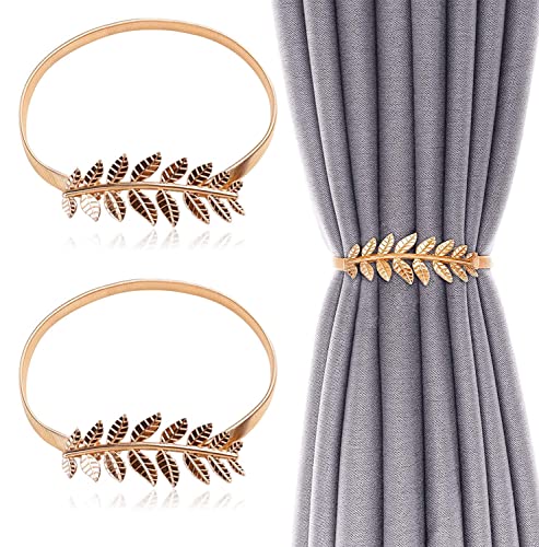 sinzau Vorhang Raffhalter, 2 Stück Gold Blätter Vorhang Clip Gardinenhalter, Verstellbare Legierung Elastizität Vorhanghalter, Gardinen Schlaufen sinzau Vorhang Raffhalter, 2 Stück Gold Blätter Vorhang Clip Gardinenhalter, Verstellbare Legierung Elastizität Vorhanghalter, Gardinen Schlaufen von sinzau