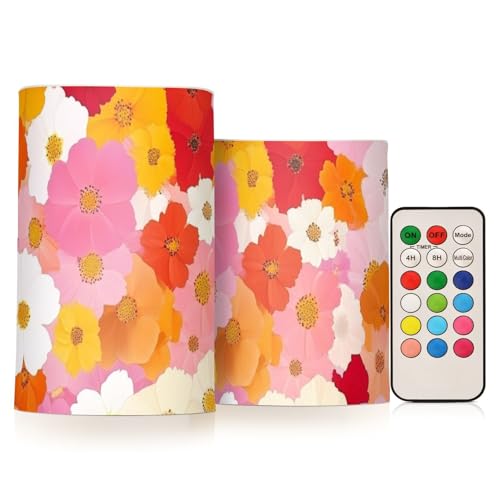 Beauty Spring Flowers Pfirsichblüten-Kontrolle Kerzen Elektronische Kerzenlichter Glitzer Timer Flammenlose Kerzen Flackern mit Fernbedienung Kamin Batteriebetriebene Säule 2-teiliges Set Beauty Spring Flowers Pfirsichblüten-Kontrolle Kerzen Elektronische Kerzenlichter Glitzer Timer Flammenlose Kerzen Flackern mit Fernbedienung Kamin Batteriebetriebene Säule 2-teiliges Set von siphylline
