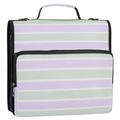 Büroordner mit Griff und abnehmbarem Schultergurt, 3,8 cm, mit Griff und abnehmbarem Schultergurt, mehrere Taschen, Dokumenten-Organizer, Tasche für die Schule von siphylline