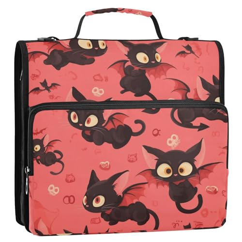 Cartoon-Organizer mit 3 Ringen und 3,8 cm, Organizer mit Griff, Dokumenten-Organizer, Tasche für Schule und Büro von siphylline
