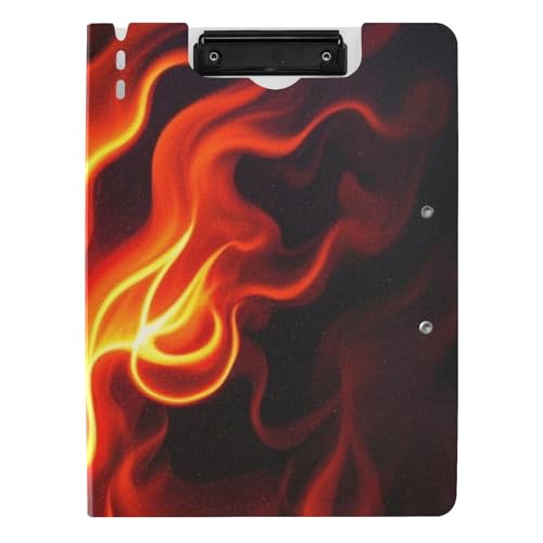 Faltbare Klemmbretter Red Fire Gorgeous Combustion A4 Klemmbrett Folio Binder Doppel-Clips Stifthalter Still-Clipboard mit Abdeckung von siphylline