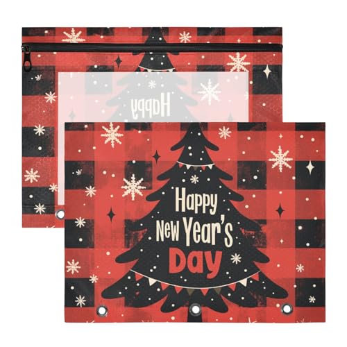 Federmäppchen, Mehrzweck-Kunststoff-Aktenordner für A4-Papier, Briefe, 2 Stück, Lehrer, Klassenzimmer, Weihnachten, rot kariert Federmäppchen, Mehrzweck-Kunststoff-Aktenordner für A4-Papier, Briefe, 2 Stück, Lehrer, Klassenzimmer, Weihnachten, rot kariert von siphylline
