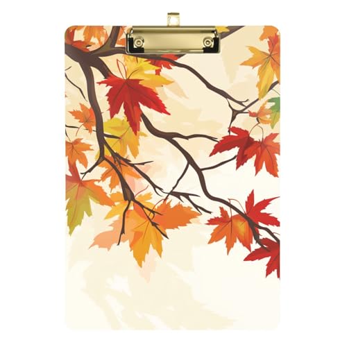 Herbst-Ahornblätter, gelbes Klemmbrett, Standardloch für Klassenzimmer, Zubehör für Lehrer, Grundschule, Größe 22,9 x 30,5 cm Herbst-Ahornblätter, gelbes Klemmbrett, Standardloch für Klassenzimmer, Zubehör für Lehrer, Grundschule, Größe 22,9 x 30,5 cm von siphylline